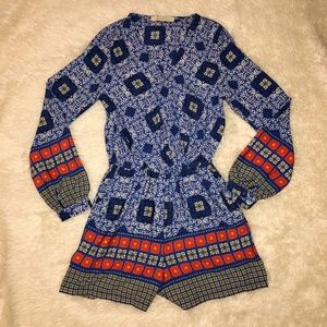 SALE! NWT Everleigh Wrap Front Boho L/S Romper